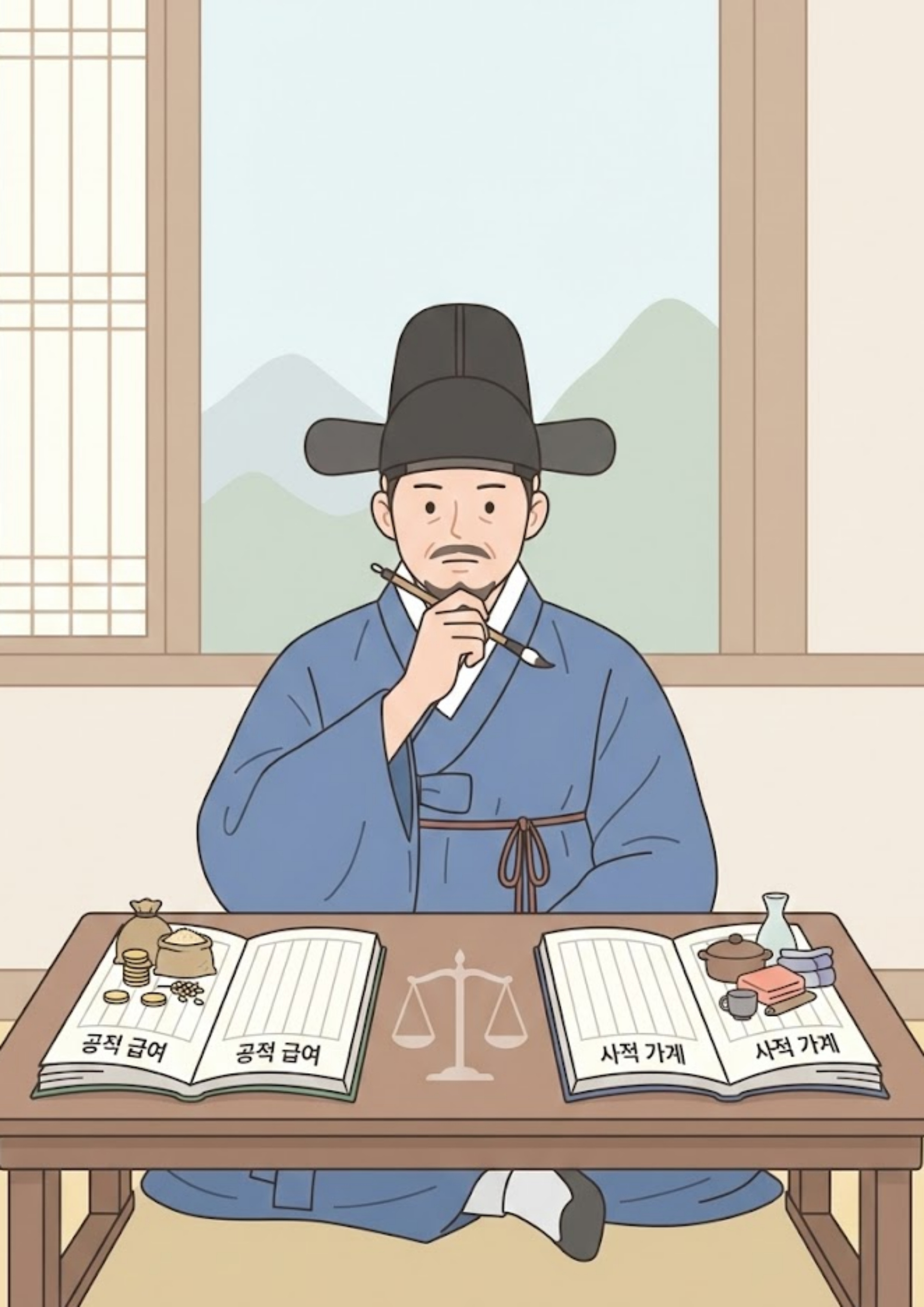 수령의 봉급과 지출, 공과 사의 경계