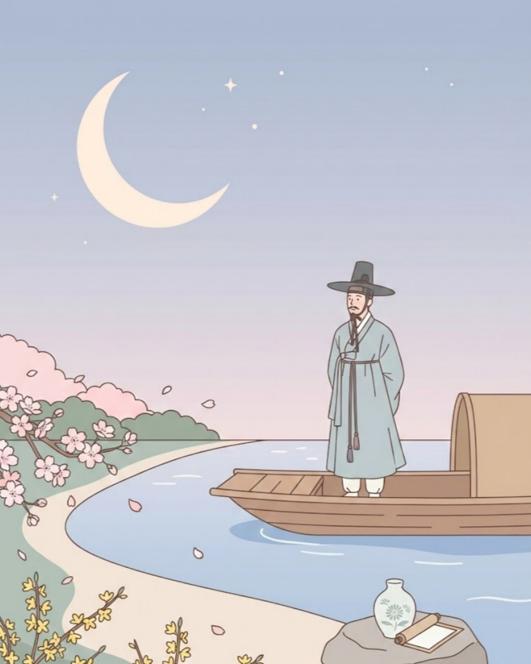사대부의 나들이; 뱃놀이와 꽃놀이